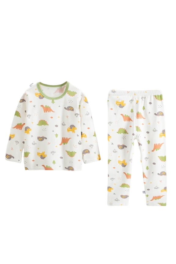 BABY 1Y-13Y Infant Kids Toddler Junior Boys Girls Soft Comfy Cotton Sleepwear Pajamas 2pcs Set