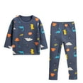 thumbnail image 1 of Cowsor BABY 1Y-13Y Infant Kids Toddler Junior Boys Girls Soft Comfy Cotton Sleepwear Pajamas 2pcs Set, 1 of 2