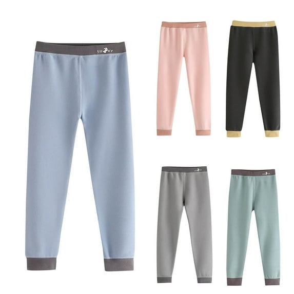 Cowsor Baby Boy Girl Pants Solid Cotton Unisex Toddler Soft Bottoms Leggings