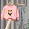 thumbnail image 1 of Cowsor Baby Boys and Girls Cute Set Long Sleeves Crewneck Sweatshirt and Sweatpants Two-Piece Outfits, 1 of 3