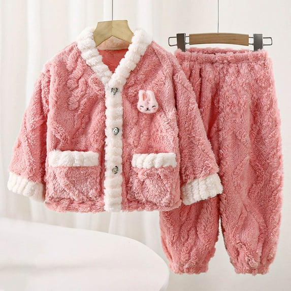 Cowsor Baby Girl Boy Clothes Newborn Boy Outfits Suit Fleece Jacket Pants Winter Coats 2PCS