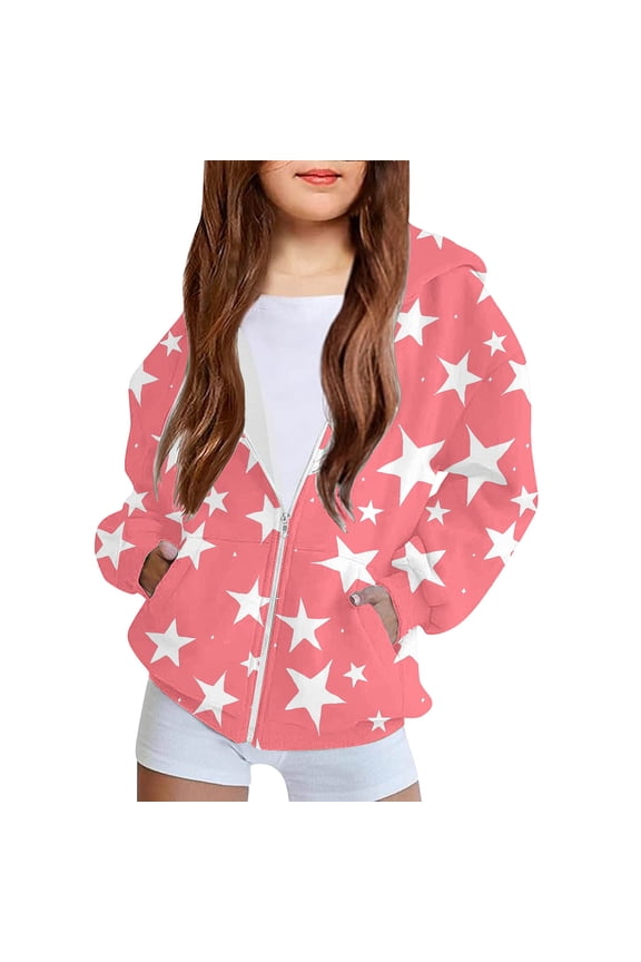 Baby Girl Zip-up Jacket Rainbow Unicorn Cotton Hoodie Sweatshirt Toddler Fall Coat Kids Winter Outfits Outerwear