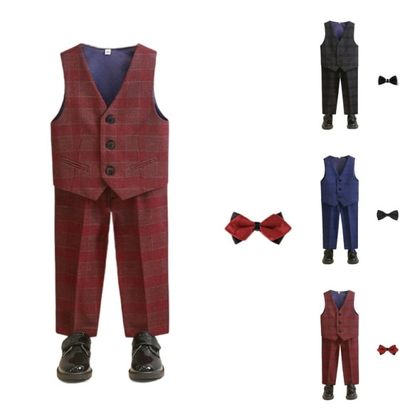 Cowsor Baby Toddler Boy Formal Gentleman Tuxedo Outfits Sets