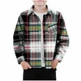 thumbnail image 1 of Cowsor Boy Button Down Shirt Kid Flannel Shirt Toddler Buffalo Plaid Shirt Boys Western Shirts Long Sleeve Shirt, 1 of 4