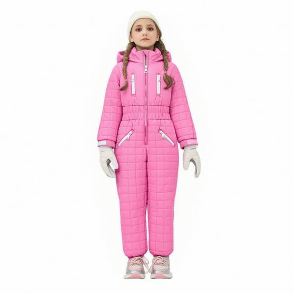 Cowsor Boy Snow Pant And Jacket Toddler Girl Snowsuit Winter Clothes Snow Bib Kid Coat+Overalls