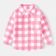 thumbnail image 1 of Cowsor Boy's Button Down Regular Fit Long Sleeve Plaid Casual Shirts, 1 of 7