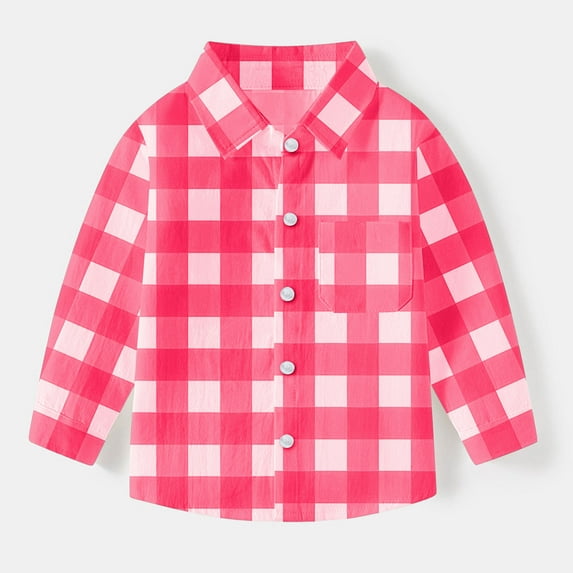 Cowsor Boy's Button Down Regular Fit Long Sleeve Plaid Casual Shirts