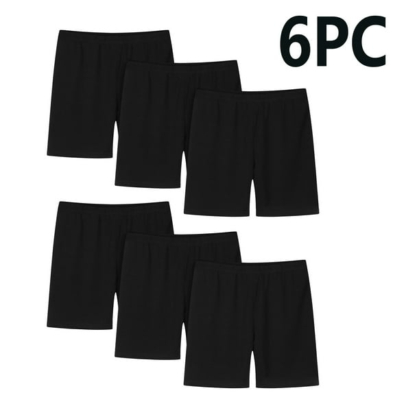 Cowsor Boy's Girls' Solid Bike Shorts 6PC