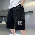 thumbnail image 1 of Cowsor Boy's Summer Cargo Shorts Elastic Waist Comfy Cotton Loose Shorts, 1 of 5