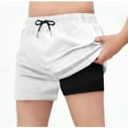 thumbnail image 1 of Cowsor Boy's Swim Trunks Board Shorts Quick Dry Mens Swimming Trunks with Compression Liner, 1 of 5