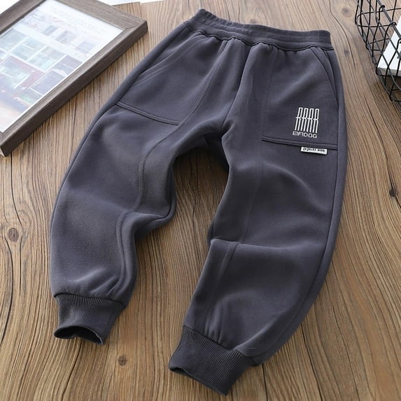 Cowsor Boys Cargo Joggers Pants Fashion Kids Oversized Jogger Baggy Elastic Waist Sweatpant for Teens Casual Trousers Bottom