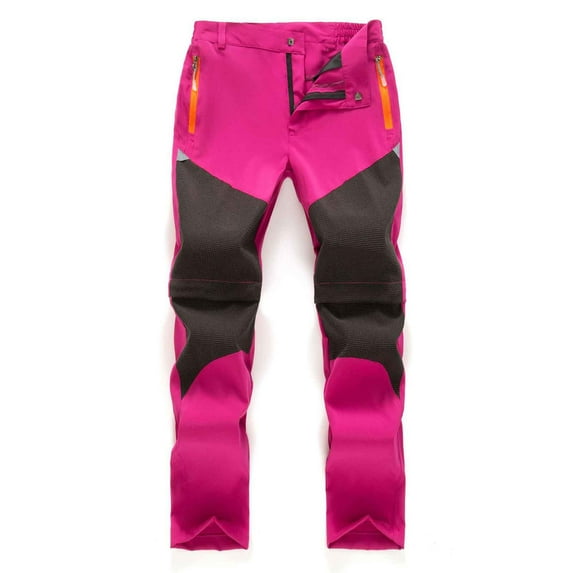 Cowsor Boys & Girls Detachable Outdoor Pants - Waterproof Windproof Hiking Pants, 2-in-1 Design for Spring/Fall/Winter, Casual & Sports Wear 3-15 Years