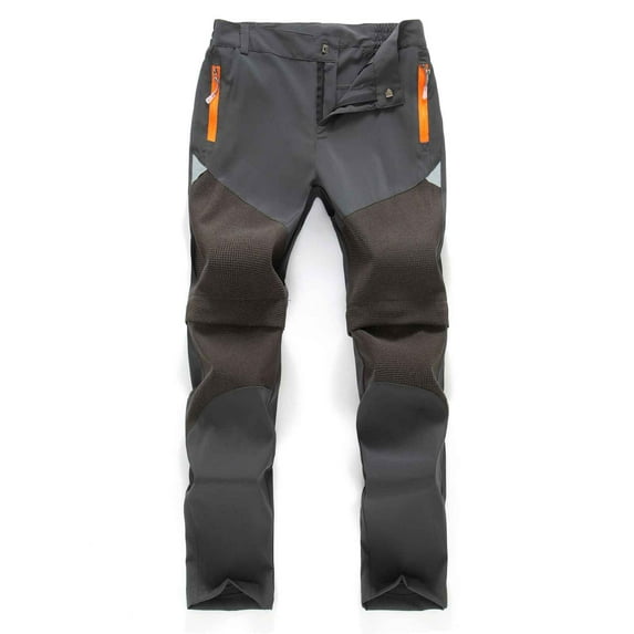 Cowsor Boys & Girls Detachable Outdoor Pants - Waterproof Windproof Hiking Pants, 2-in-1 Design for Spring/Fall/Winter, Casual & Sports Wear 3-15 Years