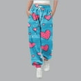 thumbnail image 1 of Cowsor Boys & Girls Printed Full-Length Pants - Elastic Waist with Drawstring & Side Pockets, Stretchy Breathable Fit for Daily/Travel/Birthday Parties, Comfortable Everyday Wear for 3-14 Years Old, 1 of 5