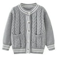thumbnail image 1 of Cowsor Boys Girls School Uniform Cardigan Sweater Soft Cotton V-Neck Soft Cotton Knit Outerwear, 1 of 5
