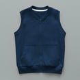 thumbnail image 1 of Cowsor Boys Girls Sleeveless Zip Up Hooded Sweatshirts Kids Cotton Vest Jacket Coats Tops with Pockets, 1 of 7