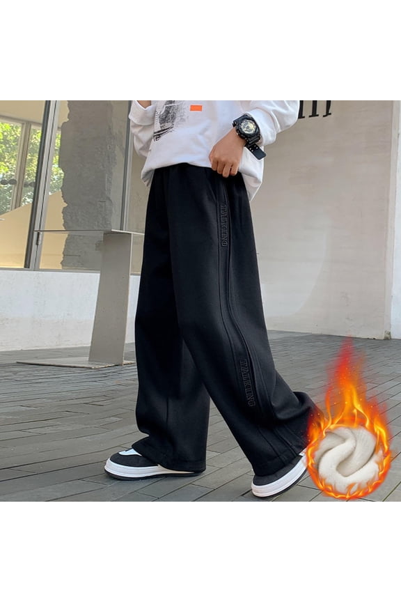 Boys Girls Wide Leg Jeans Baggy High Elastic Waist Denim Pants Cute Y2K Trendy Tween Streetwear