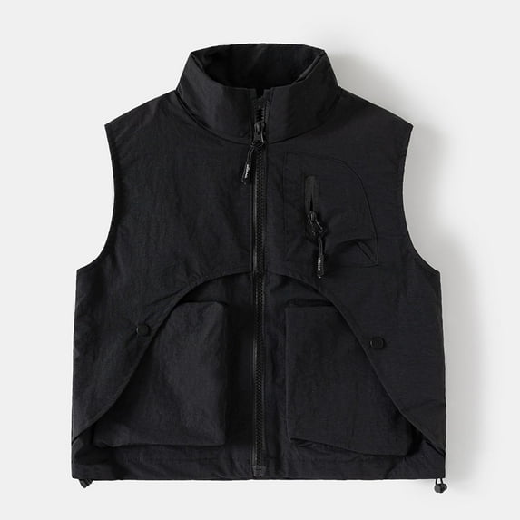 Cowsor Children's Casual Safari Travel Vest Pockets Outdoor Work Vest Sleeveless Jacket Fishing Hiking Photography