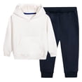 thumbnail image 1 of Cowsor Children's Solid Color Sweatsuit Set 2 Piece Long Sleeve Hoodie Sweatshirts and Sweatpants Outfits Trendy Sweat Suits Athletic Clothes, 1 of 4
