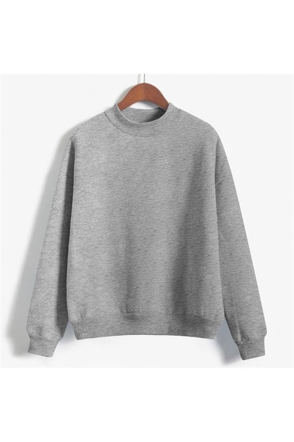 Cropped Sweatshirts for Women Cotton Long Sleeve Crop Tops Crewneck Pullover