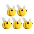 thumbnail image 1 of Cowsor Cute Fuzzy Bee Ornament Set Plush Pom‑pom Bee Craft Decorations Handmade Small Bee Figurines for Wreath Gift Box Floral Arrangement Party Home Interior Decor, 1 of 8