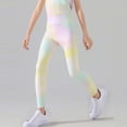 thumbnail image 1 of Cowsor Girls' Athletic Leggings Kids Dance Running Yoga Pants Workout Active Dance Tights with Pockets, 1 of 4