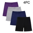 thumbnail image 1 of Cowsor Girls Bike Shorts Cotton Cartwheel Dance Under Dress Shorts for Kids 4 Pack, 1 of 7