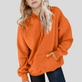 thumbnail image 1 of Cowsor Girls Casual Long Sleeve Hoodies Cute Oversized Fleece Pocket Sweatshirt Tops, 1 of 5