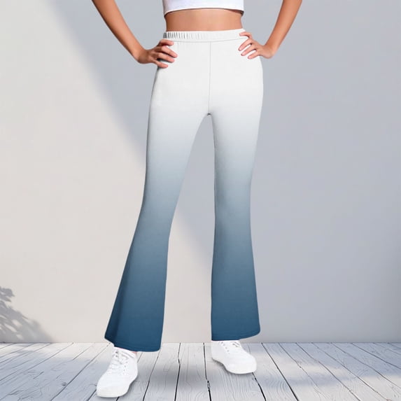 Cowsor Girls Flared Dress Pants – Soft Bell Bottom Uniform Pants for School or Daily Wear
