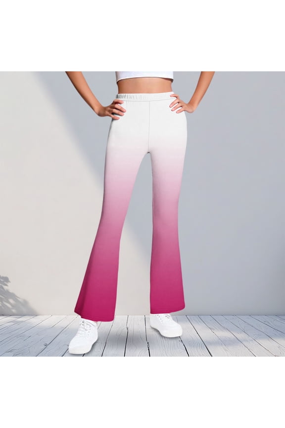 Girls Flared Dress Pants – Soft Bell Bottom Uniform Pants for School or Daily Wear