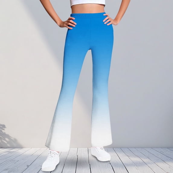 Cowsor Girls Flared Dress Pants – Soft Bell Bottom Uniform Pants for School or Daily Wear