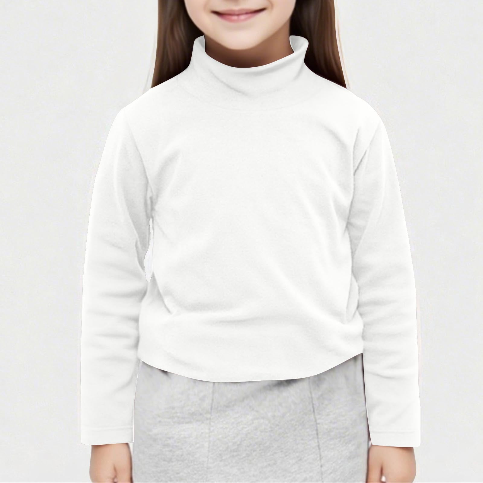 Kinder Fleece Shirts Mit Hohem Kragen - Weiche Unisex Oberteile