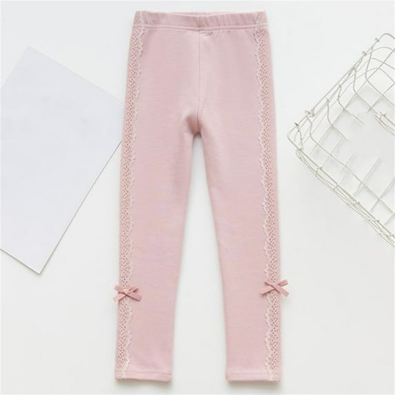 Cowsor Girls Leggings Ankle Length, Comfortable Leggings for Girls. Cotton Footless Tights Softness and Breathability