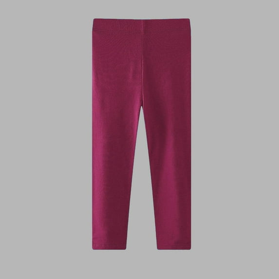 Cowsor Girls Leggings Cotton for School Uniform or Play for Sensitive Skin Sensory Friendly Clothing