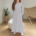 thumbnail image 1 of Cowsor Girls Maxi Dress Long Sleeve Casual Holiday Dress with Pockets, 1 of 6
