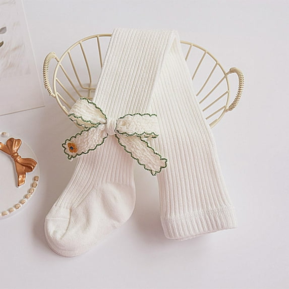 Cowsor Girls Soft Tights Toddler Seamless Leggings Tights for Baby Girls Winter Knit Warm Pants Stockings