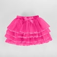 thumbnail image 1 of Cowsor Girls' Solid Color Mesh Bow Cake Skirt - Elastic Waistband, Casual Sports Style, Flowy Fit for Playdates, Dance Class & Weekend Outings, 1 of 6