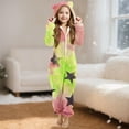 thumbnail image 1 of Cowsor Girls' Ultra Soft Hooded Pajama - Long Sleeve Warm Romper, Breathable Fabric, Cozy Fit for Nighttime Sleep & At-Home Relaxation, 1 of 6