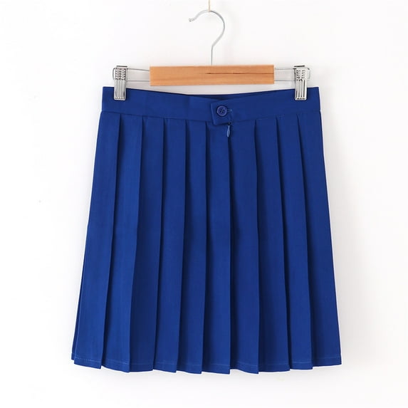 Cowsor Girls high Waisted Pleated Skater Tennis School Skirt Uniform Skirts