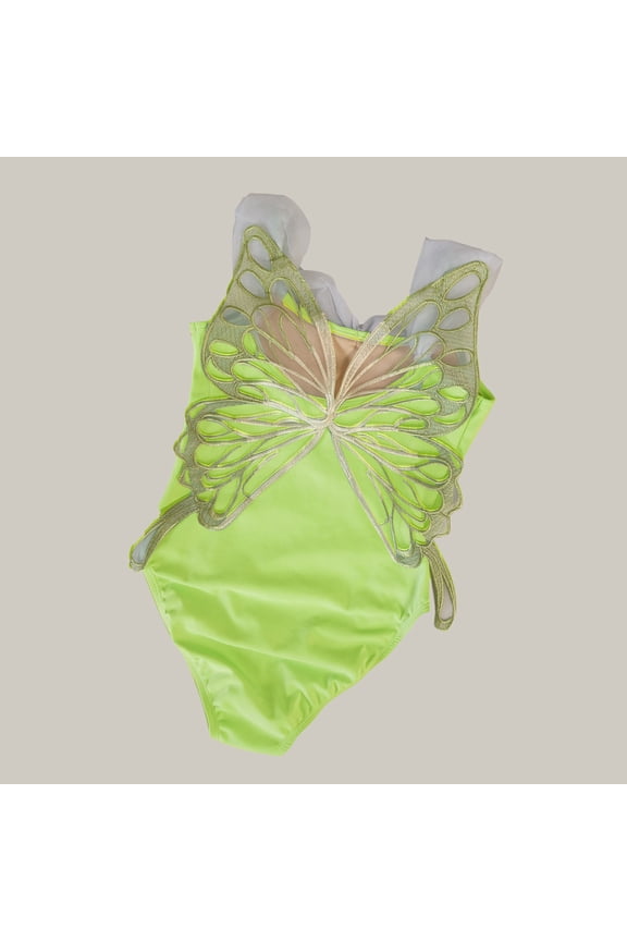 Gymnastics Leotards for Girls,Butterfly Embroidered Ballet Dance Leotard One Piece Bodysuit