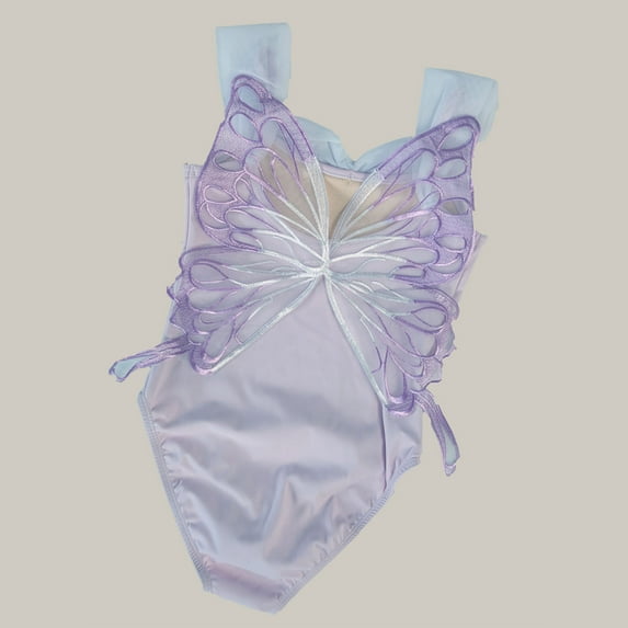 Cowsor Gymnastics Leotards for Girls,Butterfly Embroidered Ballet Dance Leotard One Piece Bodysuit