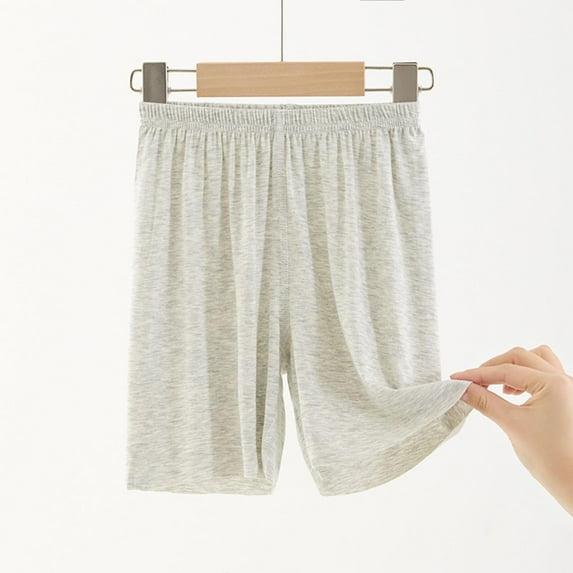 Cowsor Kids Cotton Sweat Sport Shorts with Drawstring Soft Jersey Athletic Shorts for Boys and Girls