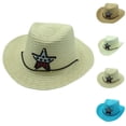 thumbnail image 1 of Cowsor Kids Denim Star Sun Hat Breathable UV Protection Outdoor Cap Cute Summer Hat for 2-6 Years Old Boys Girls, 1 of 4