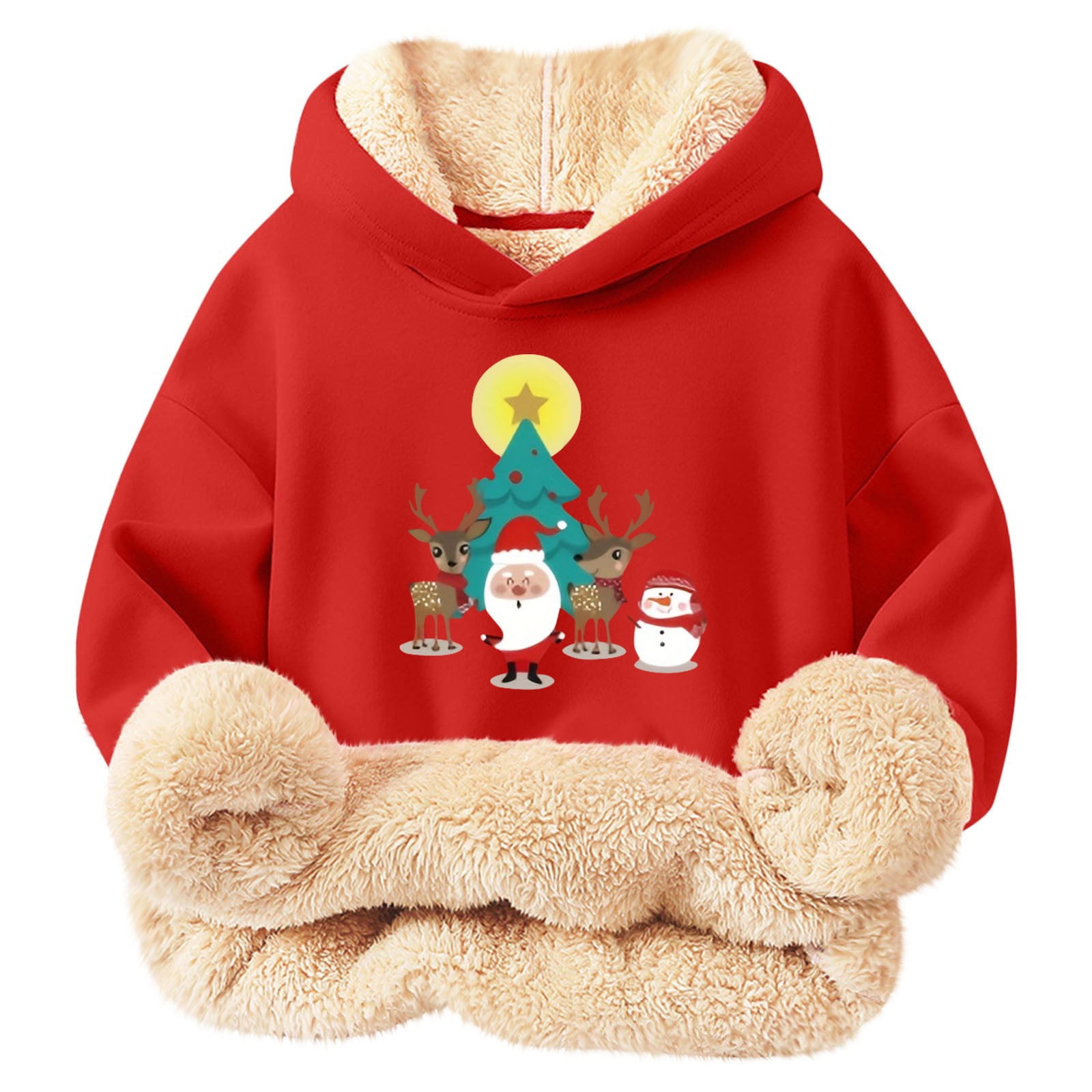 Cowsor Kids #39 Fashion Casual Long Sleeve Hoodie Lamb Wool Blend Cowsor Kids #39 Fashion Casual Long Sleeve Hoodie Lamb Wool Blend