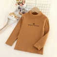 thumbnail image 1 of Cowsor Kids Long Sleeve Shirt Girl's Autumn and Winter Mid Collar Warm Solid Color Long Sleeved Shirt Boys Shirts, 1 of 3