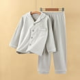 thumbnail image 1 of Cowsor Kids Lounge Set Long Sleeve Neck and Long Pants Two Piece Soft Sleepwear Outfits, 1 of 4