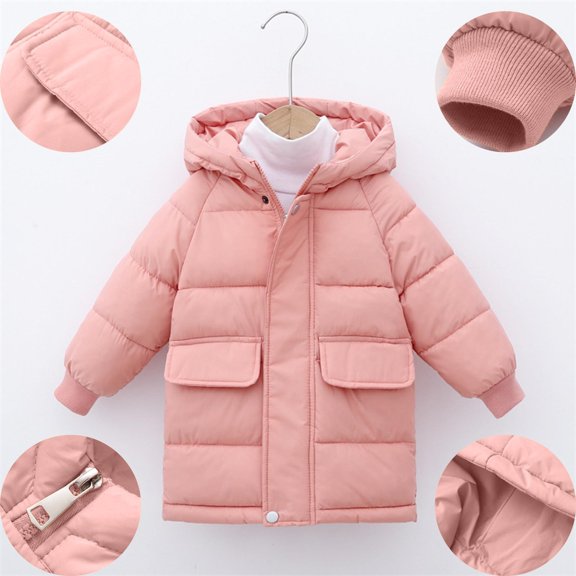 Cowsor Kids Puffer Jacket Lightweight Packable Down Coat with Hood