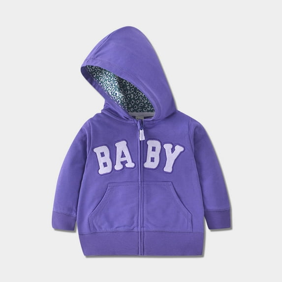 Cowsor Kids Toddler Full Zip Hoodie Sweatshirt Cute Graphic Casual Long Sleeve Outwear Jacket with Pockets for Boys Girls
