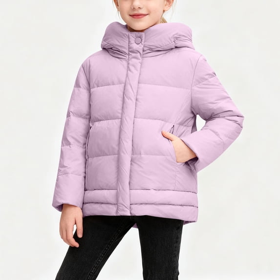 Cowsor Kids Winter Coats with Hooded Light Puffer Coat Warm Padded Jacket for Boys Girls Toddler