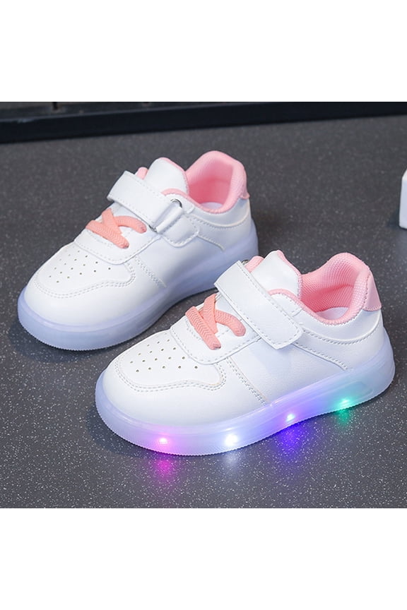 Light Up Toddler Boys Girls Shoes LED Flashing Lightweight Tennis Walking Sneakers for Toddler and Little Kid